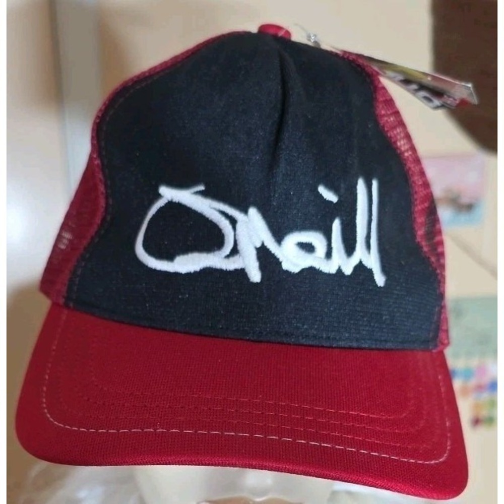 O'Neill ‎ Hat Cap Snapback Red Mesh Breathable Surf Skate Y2K Mens